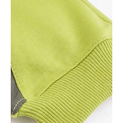 Pine Kids Knit Full Length Cut & Sew Lounge Pant with Text Print - Olive Green