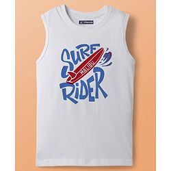 Pine Kids Cotton Woven Half Sleeves Checks Shirt With Printed T-Shirt - Blue & White