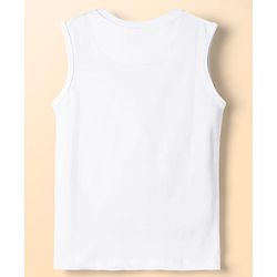Pine Kids 100% Cotton Half Sleeves Checks Shirt With Text Printed Tank T-Shirt - Light Blue & White
