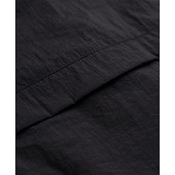 Pine Active Woven Full Sleeve Ultra Comfort Lightweight Windbreaker Solid Color Hooded Athleisure Jacket - Black