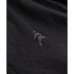 Pine Active Woven Full Sleeve Ultra Comfort Lightweight Windbreaker Solid Color Hooded Athleisure Jacket - Black