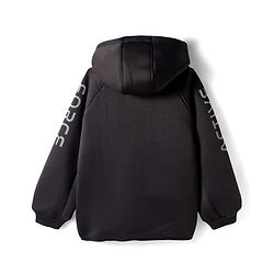 Pine Active Knit Full Sleeves Ultra Comfort Athleisure Jacket With Hoodie & Joggers Set - Black