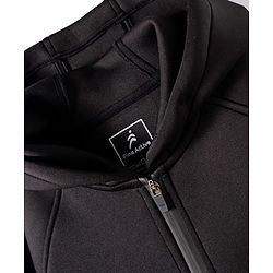 Pine Active Knit Full Sleeves Ultra Comfort Athleisure Jacket With Hoodie & Joggers Set - Black