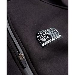Pine Active Knit Full Sleeves Ultra Comfort Athleisure Jacket With Hoodie & Joggers Set - Black
