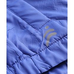 Pine Active Woven Full Sleeves Ultra Comfort Lightweight Windbreaker Athleisure Colour Block Hooded Jacket - Blue