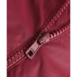 Pine Active Woven Full Raglan Sleeves Colour Block Ultra Comfort Lightweight Windbreaker Athleisure Hooded Jacket With Tape Detailing - Maroon