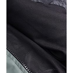 Pine Active Woven Full Sleeves Cut & Sew Ultra Comfort Athleisure Hooded Jacket With Text Print - Black & Green
