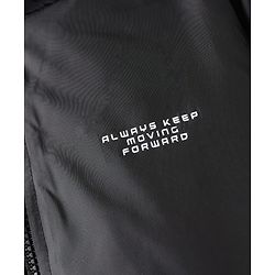 Pine Active Woven Full Sleeves Cut & Sew Ultra Comfort Athleisure Hooded Jacket With Text Print - Black & Green