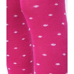 Pine Kids Knit Printed Tights - Navy Blue