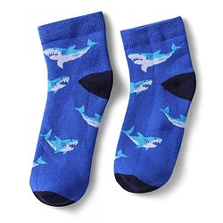 Pine Kids Cotton Knit Ankle Length Socks With Stripes & Fish Pack Of 3 (Colour May Vary)