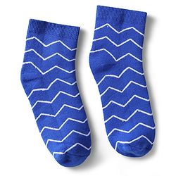 Pine Kids Cotton Knit Ankle Length Socks With Stripes & Fish Pack Of 3 (Colour May Vary)