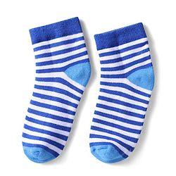 Pine Kids Cotton Knit Ankle Length Socks With Stripes & Fish Pack Of 3 (Colour May Vary)