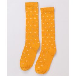 Pine Kids Cotton Knit Knee Length Designed Socks Pack Of 3 (Colour May Vary)