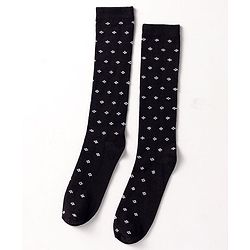 Pine Kids Cotton Knit Knee Length Designed Socks Pack Of 3 (Colour May Vary)