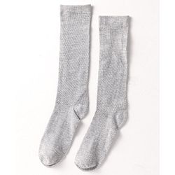 Pine Kids Cotton Knit Knee Length Designed Socks Pack Of 3 (Colour May Vary)