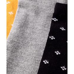 Pine Kids Cotton Knit Knee Length Designed Socks Pack Of 3 (Colour May Vary)