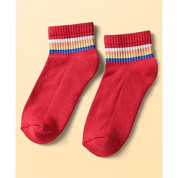 Pine Kids Cotton Knit Ankle Length Socks Pack Of 5 (Colour May Vary)