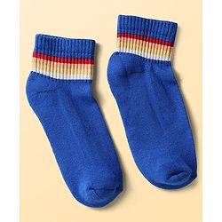 Pine Kids Cotton Knit Ankle Length Socks Pack Of 5 (Colour May Vary)