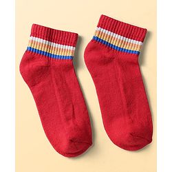 Pine Kids Cotton Knit Ankle Length Socks Pack Of 5 (Colour May Vary)