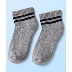 Pine Kids Knit Ankle Length Socks with Stripe Design Pack of 5 - Color May Vary