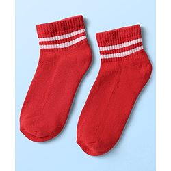 Pine Kids Knit Ankle Length Socks with Stripe Design Pack of 5 - Color May Vary