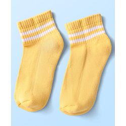 Pine Kids Knit Ankle Length Socks with Stripe Design Pack of 5 - Color May Vary