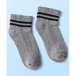 Pine Kids Knit Ankle Length Socks with Stripe Design Pack of 5 - Color May Vary