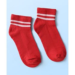 Pine Kids Knit Ankle Length Socks with Stripe Design Pack of 5 - Color May Vary