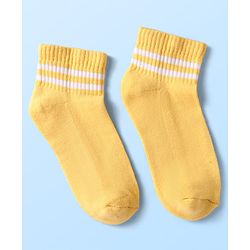 Pine Kids Knit Ankle Length Socks with Stripe Design Pack of 5 - Color May Vary