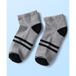 Pine Kids Knit Ankle Length Socks with Stripe Design Pack of 5 - Color May Vary