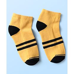 Pine Kids Knit Ankle Length Socks with Stripe Design Pack of 5 - Color May Vary
