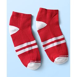 Pine Kids Knit Ankle Length Socks with Stripe Design Pack of 5 - Color May Vary