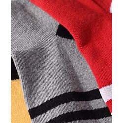 Pine Kids Knit Ankle Length Socks with Stripe Design Pack of 5 - Color May Vary