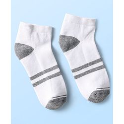 Pine Kids Knit Ankle Length Socks with Stripe Design Pack of 5 - Color May Vary