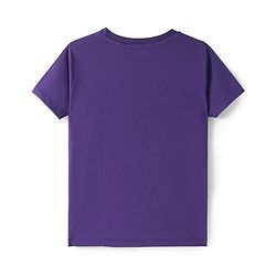 Pine Kids Cotton Knit Half Sleeves T-Shirt With New York Print - Purple