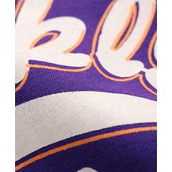 Pine Kids Cotton Knit Half Sleeves T-Shirt With New York Print - Purple