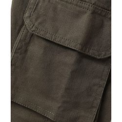 Pine Kids Cotton Elastane Woven Full length Trouser With Cargo Pockets - Olive Green