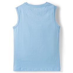 Pine Kids Cotton Woven Half Sleeves Floral Printed Shirt With T-Shirt - Blue