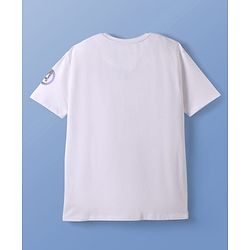 Pine Kids Marvel Single Jersey Knit Half Sleeves T-Shirt with Avengers Graphics - White