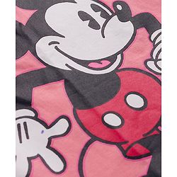 Pine Kids Disney Single Jersey Knit Oversized Drop Shoulder Half Sleeves T-Shirts & Skirt Set with Minnie Mouse Graphics - Pink & Blue