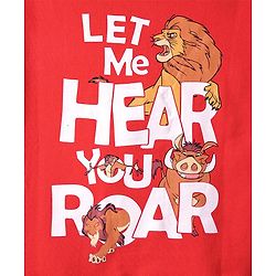 Pine Kids Disney Full Sleeves Sweatshirt With Front And Back Lion King Graphics - Red