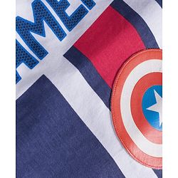 Pine Kids Marvel Single Jersey Knit Full Sleeves Cut & Sew T-Shirt with Captain America Graphics - Multicolor