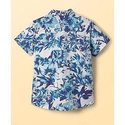 Pine Kids Viscose Woven Half Sleeves Shirt With Floral Print - Multicolour
