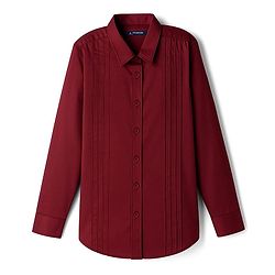 Pine Kids Cotton Woven Full Sleeves Solid Party Shirt With Bow - Maroon