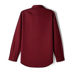 Pine Kids Cotton Woven Full Sleeves Solid Party Shirt With Bow - Maroon
