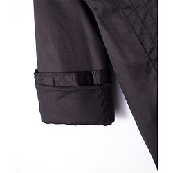 Pine Kids Cotton Woven Full Sleeves Party Shirt with Pin Tuck Pattern - Black