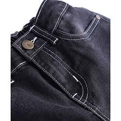 Pine Kids Woven Full Length Washed Denim Jeans - Black