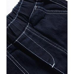 Pine Kids Denim Woven Full Length Washed Jeans - Black