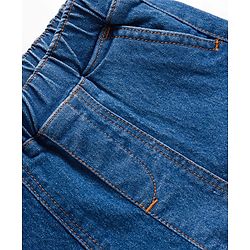 Pine Kids Denim Woven Full Length Washed Jeans - Black