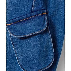 Pine Kids Denim Woven Full Length Washed Jeans - Black